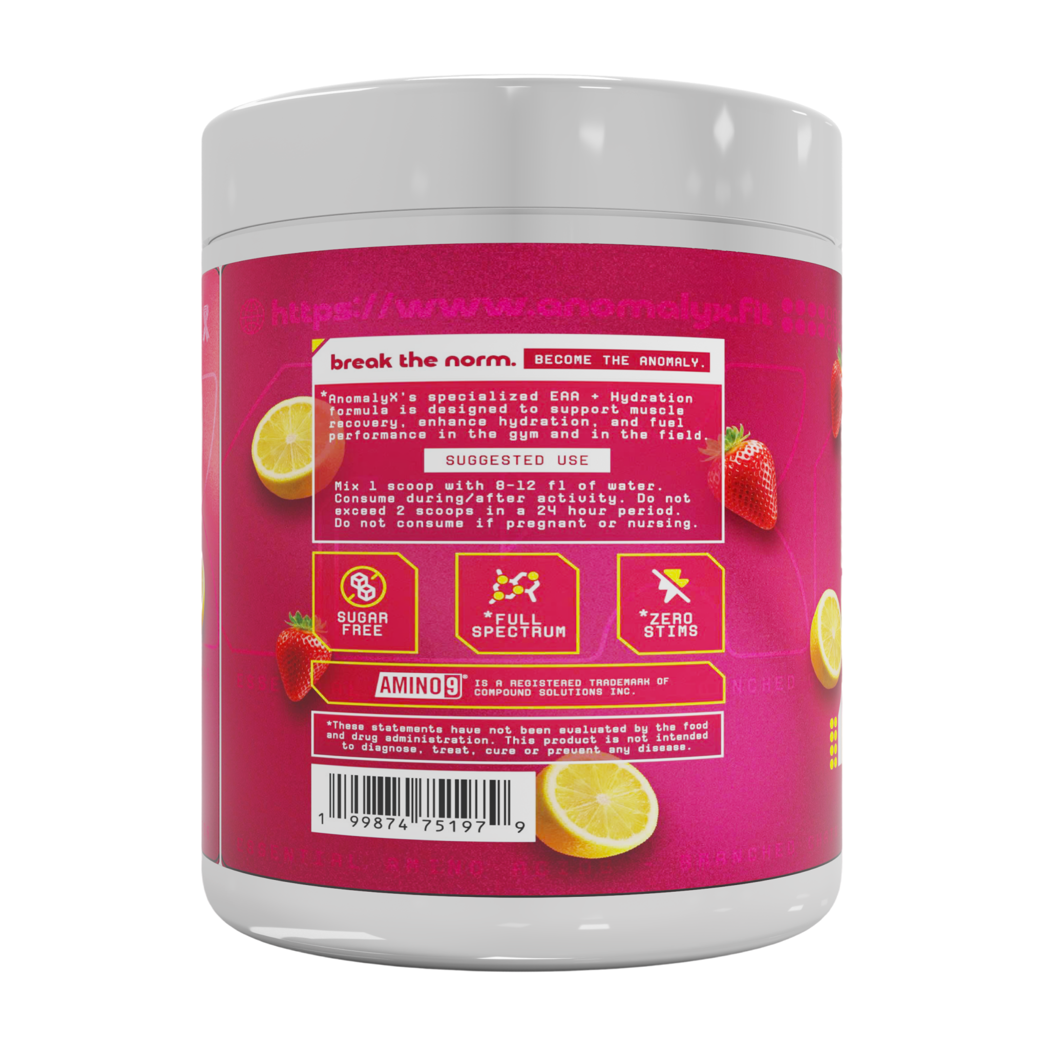 AnomalyX EAA+Hydration - Strawberry Lemonade